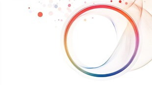 炫彩圆环背景设计元素