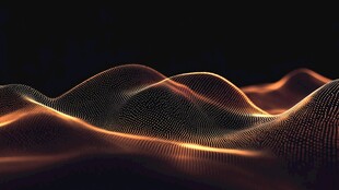 科技感波浪粒子动态背景