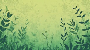 清新绿植背景图