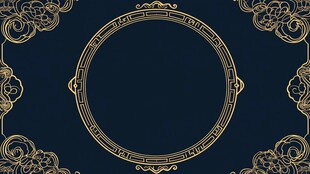 中式黑金典雅边框装饰图