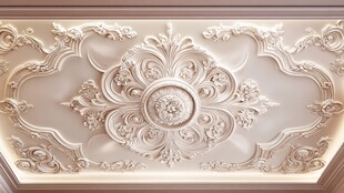 欧式奢华吊顶浮雕艺术