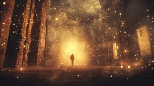 森林中的梦幻光影之旅