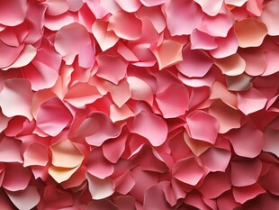 浪漫粉色玫瑰花瓣背景