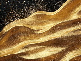 金色流沙艺术纹理背景图