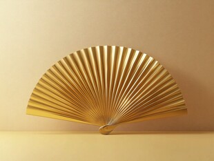 金色折扇摆饰 尽显典雅