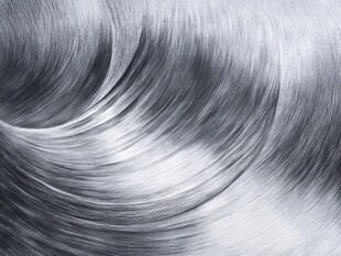 银白丝滑金属波浪纹理