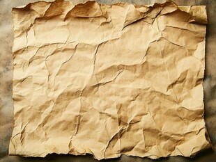 皱巴巴的复古牛皮纸