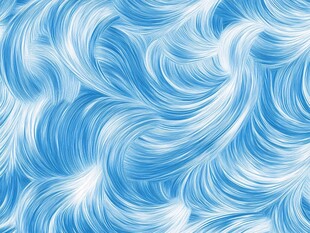 蓝色飘逸波浪纹理图案