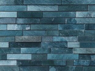 蓝绿色瓷砖墙面纹理