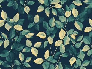 绿叶无缝图案背景纹理