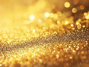 金色闪耀背景梦幻光斑