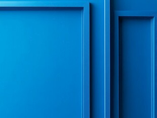 蓝色立体几何墙面背景