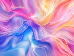 梦幻流体色彩抽象背景图