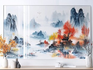 中式山水意境装饰画