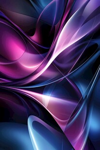 梦幻紫蓝流体动感背景图