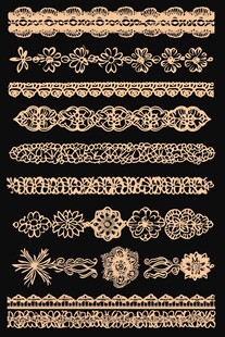 复古蕾丝花边装饰图案集