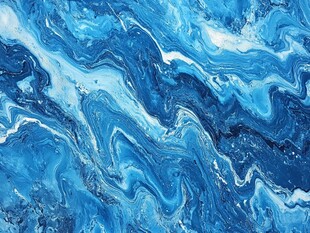 蓝色流体艺术纹理图案