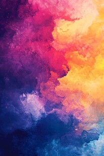 梦幻炫彩抽象色彩背景图