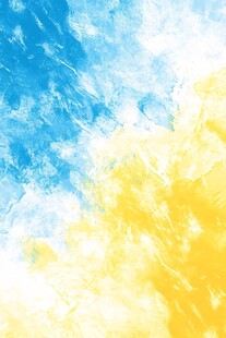 蓝黄渐变水彩背景纹理