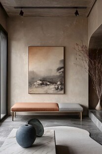 简约侘寂风室内一角