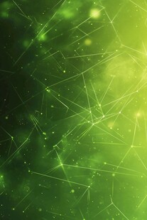 绿色科技感线条光影背景