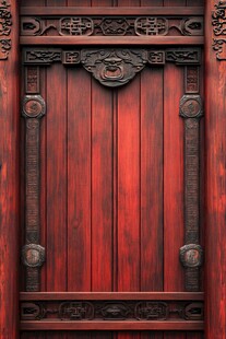 中式古典红木门