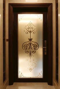 精致雕花玻璃室内房门