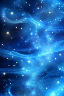 梦幻蓝色星空背景图