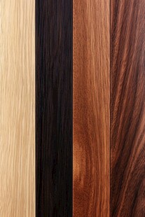 三种木材纹理展示