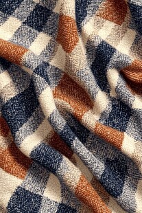 格子纹理布料特写