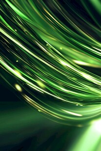 动感绿光丝缕抽象背景图