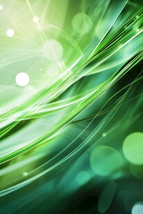 绿色动感光线梦幻背景图