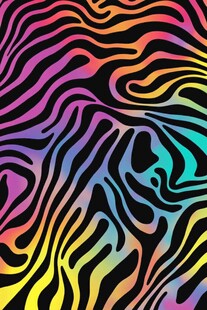 炫彩斑马纹抽象图案背景