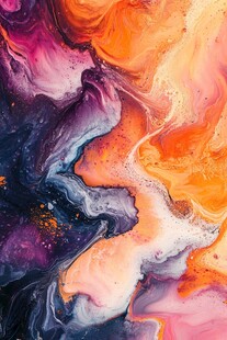 梦幻流体艺术抽象画