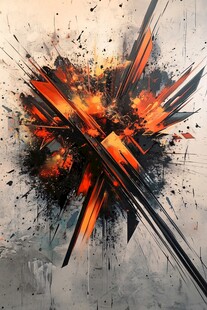 爆炸艺术特效抽象画