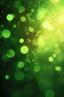 梦幻绿色光斑背景特效