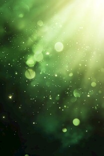 梦幻绿光闪烁背景图