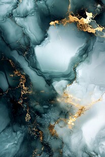 墨韵金纹抽象艺术纹理