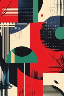 抽象几何风格艺术图案