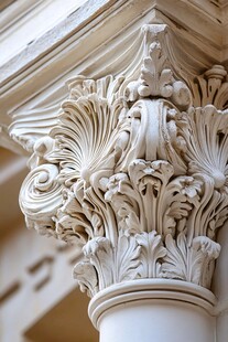 古典建筑立柱精美雕刻细节