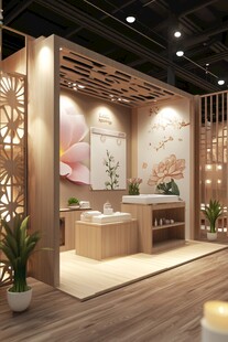 中式雅致护肤品牌展示空间