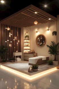 温馨静谧的室内按摩休憩空间