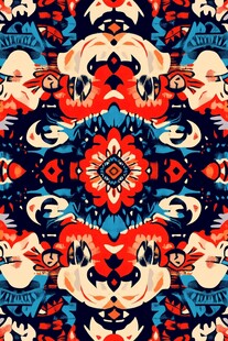 民族风几何图案精美纹饰