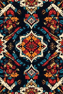 民族风几何图案精美纹饰