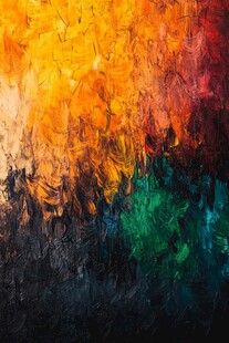 绚丽多彩抽象油画纹理