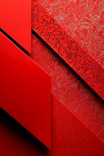 红色立体花纹背景图案