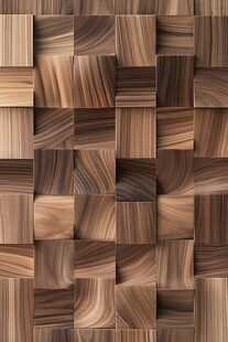 立体木纹方块拼接图案