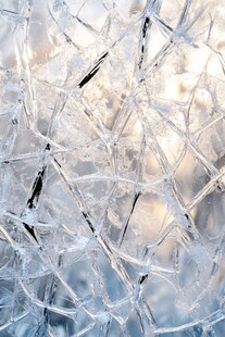 冰面裂纹特写