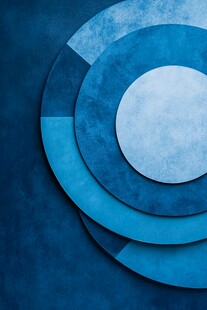 蓝色渐变圆形几何图案背景