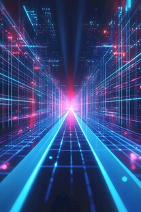 科技感未来数字通道场景